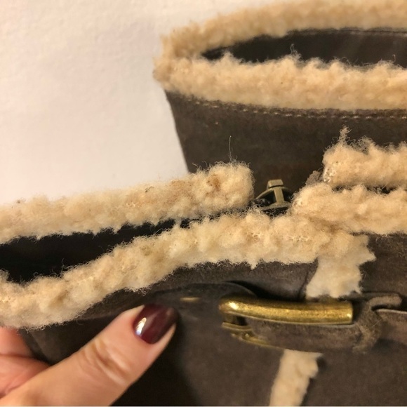 Kenneth Cole Reaction Triple Flirt Suede Wedge Boot 8.5 - Picture 15 of 15